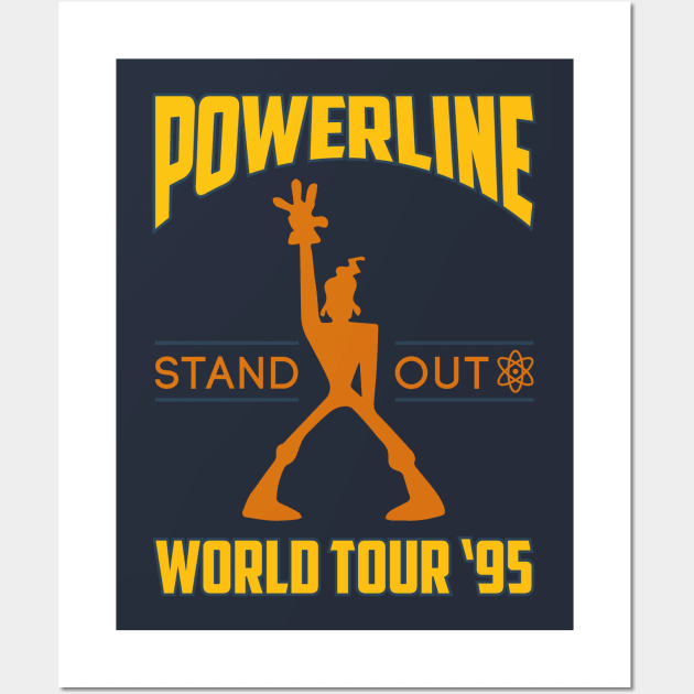 Powerline Concert Tee Wall Art by Batg1rl